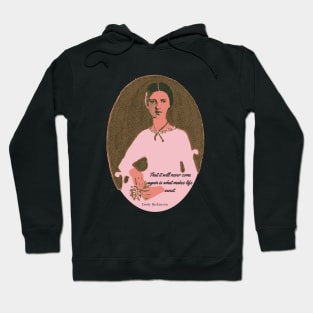 Emily Dickinson stamp and quote Hoodie